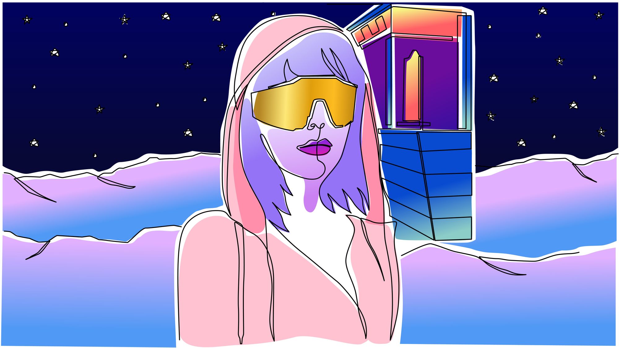 Illustration of Moni’s profile at Moni-07b, a new alien world. 